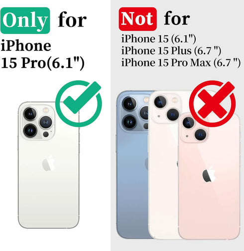 Cozycase for iPhone 15 Pro Waterproof Shockproof Dustproof Case - Heavy Duty/360 Full Body/Military Grade/Protective/Rugged ?8FT Drop Proof? Built...
