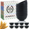 Homienly Cereal Bowls, 8 PCS Dessert bowls,Snack Bowls Wheat Straw Fiber Unbreakable Lightweight Bowls (Black, 10 OZ)...