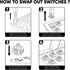 AKKO V3 Fairy Linear Silent Keyboard Switch for Mechanical Gaming Keyboard, 5-Pin 50gf Quiet Switches with Standard MX Structure (45pcs)...