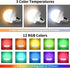 Rechargeable Light Bulbs for Sconce and Lamp with Remote, RGB, Timer, Dimmable, E26 Battery Operated Light Bulb, 3 Color Temperature, 2Pack...