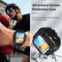 Hensinple IP68 Waterproof Case and Band for Apple Watch Series 9 8 7 41mm with Screen Protector, 360 Protective Hard PC Shockproof Bumper Heavy Du...