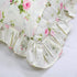 FADFAY Farmhouse Style Pillowcases Pink Rosetta Printed Gold with Green Plaid Elegant Country Style 100% Cotton Vintage Lace Ruffles Bedding Pillo...