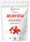 Organic Acerola Powder, 8oz | Natural Organic Vitamin C Superfood | No Sugar & Additives | Great Flavor for Drinks, Smoothie, & Beverages | Non-GM...