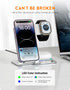 Wireless Charger, 3 in 1 Wireless Charging Station for Apple, Ultra-Thin Aluminum Alloy Charger for iPhone14/13/12/11/X/8 Series, for Apple Watch ...