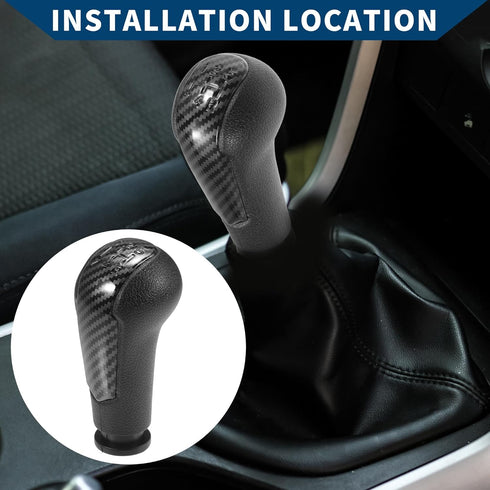 5 Speed Manual Gear Shift Knob for Chevrolet Spark 2011-2016 / Front Automotive Gearbox Stick Shifter Lever Knob Durable Plastic / 1 Pcs Black...