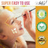 Face Painting Kit for Kids Party - 20 Water-Based Non-Toxic Sensitive Skin Paints, 3 Glitters, 2 Hair Chalks, Combs, 3 Paint Brushes, 40 Stencils,...