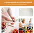 DOITOOL Cutting Boards for Kitchen, Stainless Steel Cutting Board Square Modern Chopping Block Fruit Cutting Block for Home Kitchen (9.44x5.9inch)...
