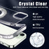 Clear for iPhone 15 Case Ring Holder Compatible with MagSafe Invisible Kickstand Shockproof Military Grade Drop Protection Matte Transparent Cover...