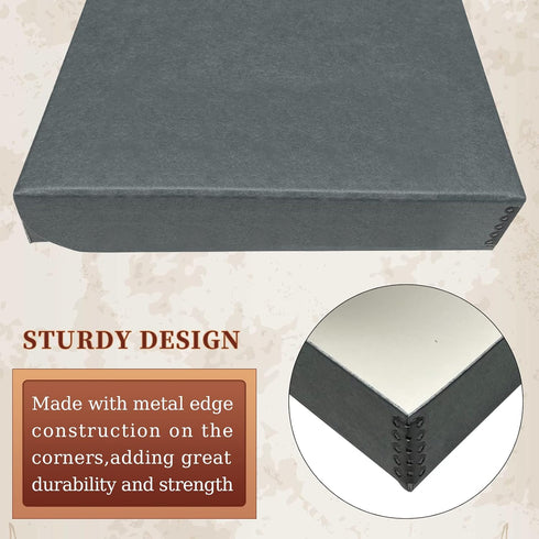 Golden State Art, Archival Folio Storage Box 11x14, Clamshell Design with Metal Edge, Preserve And Store Photos Documents Cards Prints Arts And Cr...