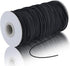 100 Yards 2 mm Elastic Cord Stretch String Elastic Fabric String Beading Cord Craft Thread for Jewelry Bead Craft Making (Black)...