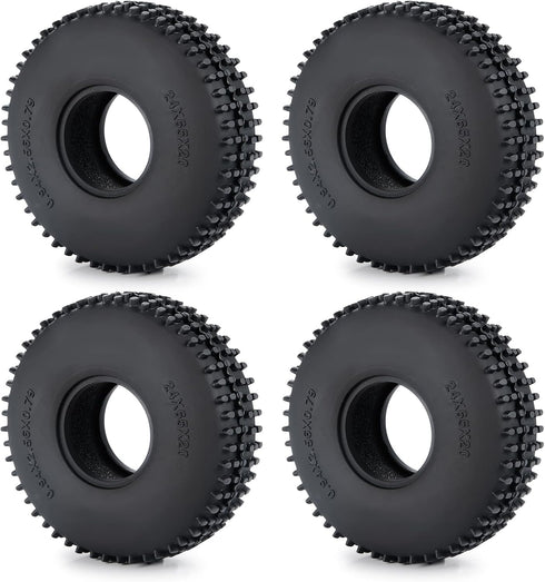 Wheel Tires Crawler Tires for TRX4M / SCX24 Upgrade Parts,65 * 20mm...