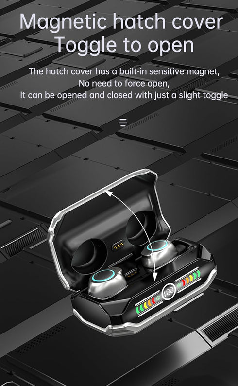 True Wireless Earbuds, 2024 Bluetooth Headphones 5.3 Earbuds, Waterproof Touch Control Ear Buds in-Ear Built-in Mic, with LED Power Display, IP7 W...