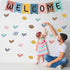 57pcs Boho Rainbow Welcome Banner Welcome Bulletin Board Set for Classroom Decoration Back to School Supplies...