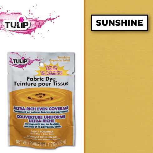 Tulip Permanent Fabric Dye Powder, Sunshine Yellow...