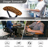 Brown Leopard Print 1 Pair Durable Office Chair Armrest Covers, Stain Resistant Nonslip Fabric Protect Cover for Computer Gaming Desk Rotating Cha...