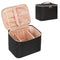 OCHEAL Makeup Bag, Large Travel Cosmetic Bags for Women Washable Make Up Bag Organizer Train Case -Large,Black...