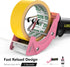 Rapid-Replace Packing Tape Dispenser Gun with Tape and Extra Blade, 2IN(50mm) Lightweight Ergonomic Industrial Handheld Heavy Duty Tape Cutter for...
