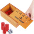 Juegoal Coin Drop Set, Pennies Dice Games for Kids and Adults, Wooden Tabletop Board Game Sets for 2-6 Player, Wood Penny Game Box Includes 48 Chi...