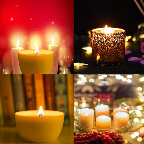 BENBO 154Pcs Wood Candle Wicks, 5.1 X 0.5 Inch Smokeless Crackling Natural Wicks with Iron Stand and Candle Warning Labels for DIY Craft (50 Sets)...