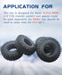 1.0 Tires Micro Soft Rubber Crawler Tires for 1/24 Axial SCX24 90081 AXI00002 Deadbolt, 4Pcs...
