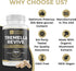 Tremella Mushroom Extract Supplement - Organic Skin Supplement - Compressed Snow Mushroom Powder Capsules - 25% Beta Glucan Content, Vegan & GMO F...