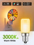 LOHAS LED C7 S6 Night Light Bulb, 15 Watt Light Bulbs Equivalent(1.5W), Mini LED Bulb Candelabra E12 Base, Soft/Warm White 3000K LED, Small Light ...