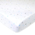 American Baby Company 100% Natural Cotton Fitted Crib Sheet 52" x 28" - Soft, Breathable, Hypoallergenic & Gentle Toddler Bed Sheet, Blue Stars an...