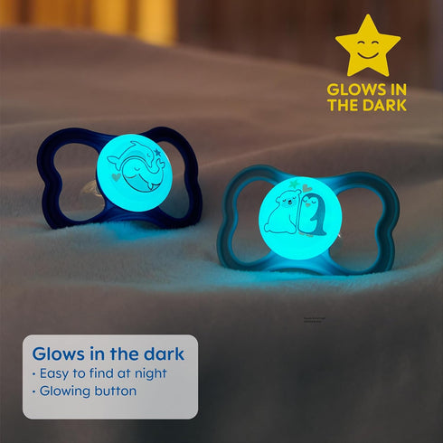 MAM Air Night & Day Baby Pacifier, for Sensitive Skin, Glows in The Dark, 3 Pack, 6-16 Months, Unisex...