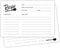 Black and White Recipe Cards 4x6 Double Sided - Set of 50 Premium Cards, Maximum Writing Space - Great for bridal shower....