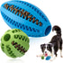 2 Pack Dogs Teething Chew Balls, Interactive Puzzle Dogs Toys for Clean Teeth and Training, Dog Balls for Puppy & Medium Dog (1 Blue +1 Green)...