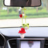 2PCS Crochet Frog and Mushroom Ornament, Accessories for Rear View Window, Handmade Hanging Car Charm, Automotive Interior Decorations, House Deco...