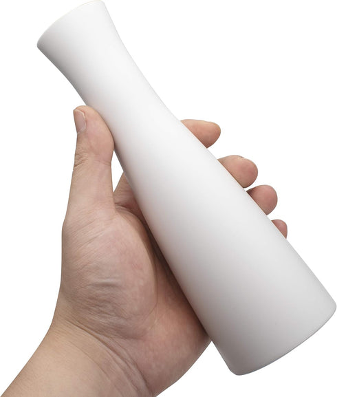 Tall Conic Composite Plastics Flower Vase, Small Bud Decorative Floral Vase Home Decor Centerpieces, Arranging Bouquets, Connected Tubes (Wide Cal...