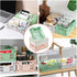 3 Pack Mini Plastic Storage Basket for Shelf Organizing,Collapsible Crate Folding Storage Bin for Desk Organizer Stackable Containers for Home Kit...