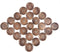 50 Pcs Classic Wooden Buttons, 1-Inch (25mm) Diameter - Brown,for Sewing Projects...