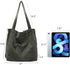 ALUWU Corduroy Tote Bag for Women Canvas Shoulder Handbags Cute Large Purse...