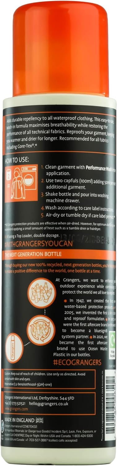Granger's Clothing Repel/Wash-in Waterproofer for Outerwear / 10oz...
