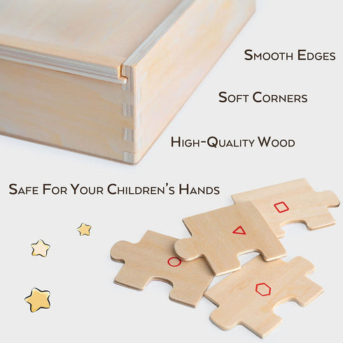 4-in-1 Princess Jigsaw Puzzles for Kids, Wood Puzzles for Kids Ages 3-5 48 Piece Wooden Puzzles for Toddlers 3-5, Wooden puzzles for toddlers, Ess...