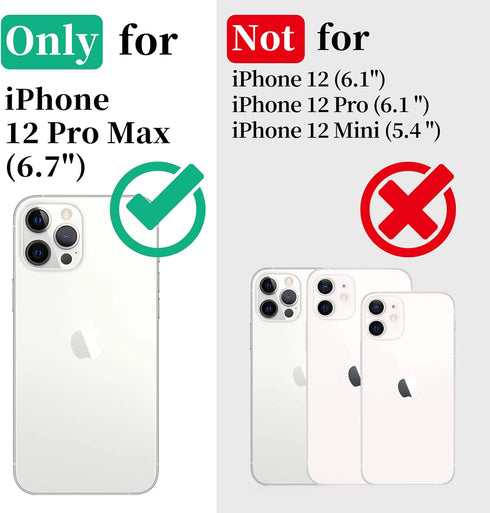Cozycase Compatible with iPhone 12 Pro Max Case Waterproof, Built-in Screen Protector, Full Body Protective Cover, Shockproof Waterproof Case for ...