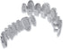 TOPGRILLZ 18K Gold Plated Iced Out Simulated 8 Top and Bottom Diamond Grills for Your Teeth with Extra Molding Bars...
