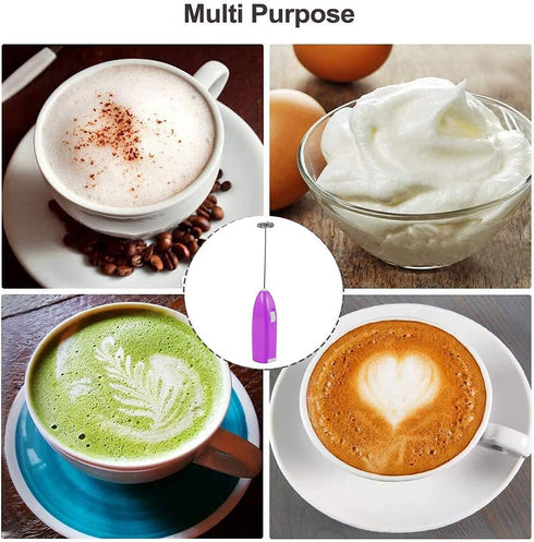 Electric Egg Beater Milk Frother Handheld Battery Operated Foam Maker for Coffee Chocolate Egg Milk Drink Whisk Mixerwith Removable Battery Kitche...