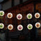 Halloween Eyeball Lantern String Lights, 8.5Ft Spooky Lantern LED Lights with 10 Novelty Eyeball Printed Lanterns for Halloween Hunting Party Outd...