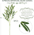 WILLBOND 8 Bundles Artificial Greenery Stems, Faux Olive Branches for Vases 43 Inch Tall Long Stem Olive Leaves Fake Plant for Floral Arrangement ...
