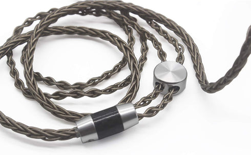 Youkamoo 8 Core Braided Silver Plated Replacement Cable Compatible for Hifiman HE4XX, HE-400i Headphones, 3.5mm to Dual 3.5mm Male 1.8m 6ft...