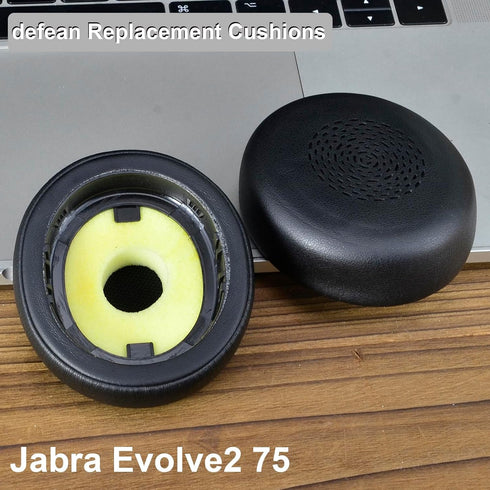 Evolve2 75 Ear Pads - defean Replacement Ear Cushion Compatible with Jabra Evolve2 75 PC Wireless Headset (Ear Pads not fit Jabra Evolve 75 75+ 75...