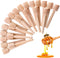 25 Pcs Honey Sticks Dipper, 3 inch Mini Wooden Honeycomb Stick, Small Honey Spoons Stirrer Stick for Honey Jar Dispense Drizzle Honey and Wedding ...