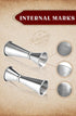 KITESSENSU Jigger for Bartending, Japanese Jigger 2 oz 1 oz with Measurements Inside, 18/8 Stainless Steel Cocktail Jiggers...