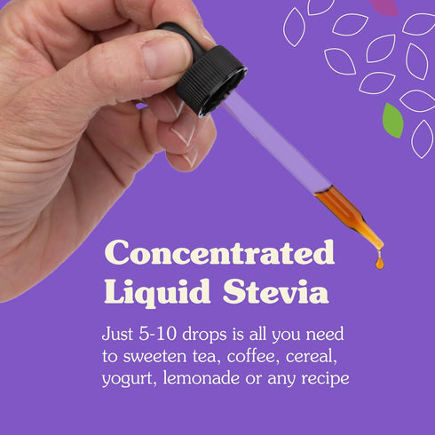 NuNaturals Liquid Stevia, Sugar-Free Sweetener, Plant-Based Sugar Substitute, Zero Calorie, Vanilla Flavor, Alcohol-Free, 2 oz...