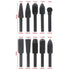 10pcs 6.3mm(1/4 Inch) Shank Rotary Rasp Set, Woodworking Twist Drill Bits, Electrical Tools Woodworking Rasp Chisel Shaped Rotating Embossed Grind...