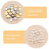 UNICRAFTALE 40 Sets 2 Colors 12mm Flat Round Tray Pendants Making Kits 304 Stainless Steel Pendant Cabochon Settings and Clear Glass Cabochon for ...