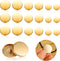 18pcs Metal Flat Button Gold Buttons for Blazers Golden Coat Buttons Round Shaped Sewing Button for Suit Coat Shirt Jackets Craft 15mm 20mm 25mm...